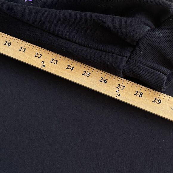 Grafitti Spellout Womens Sweatpants Large Black Jogger Pants Athleisure Hip Hop - Picture 9 of 9